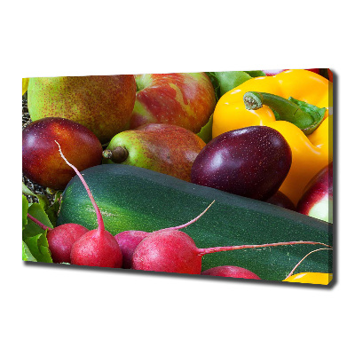 Canvas wall art Fruits and vegetables