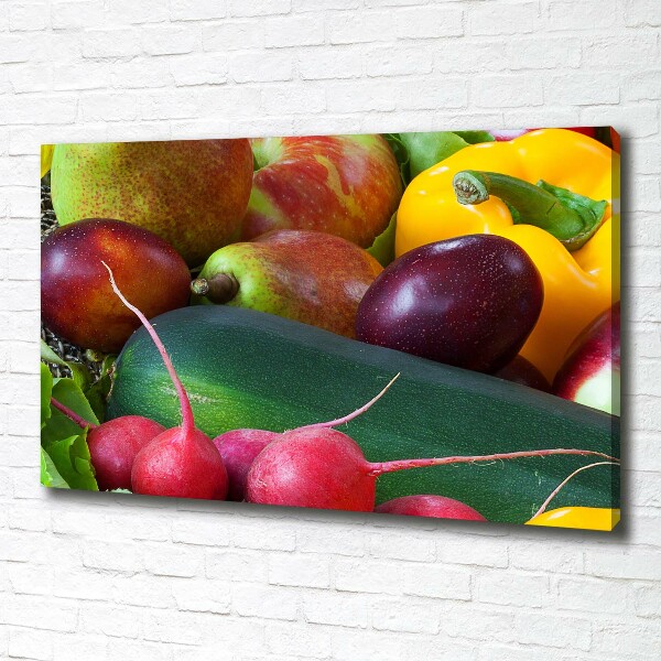 Canvas wall art Fruits and vegetables