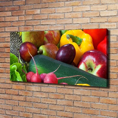 Canvas wall art Fruits and vegetables