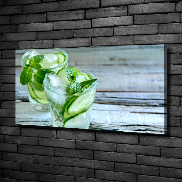 Canvas wall art Cucumber water