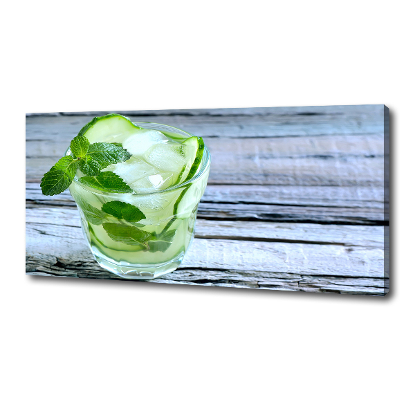 Canvas wall art Cucumber water