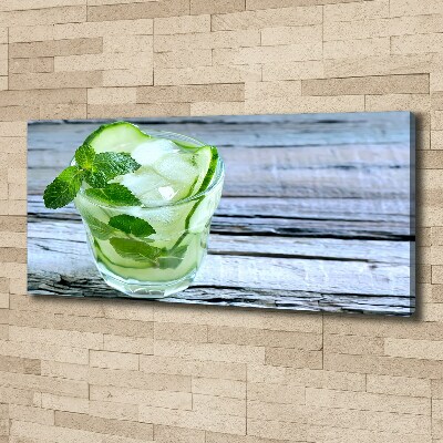 Canvas wall art Cucumber water