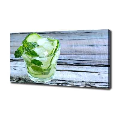 Canvas wall art Cucumber water