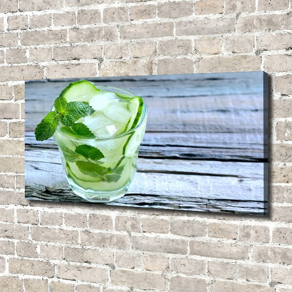 Canvas wall art Cucumber water