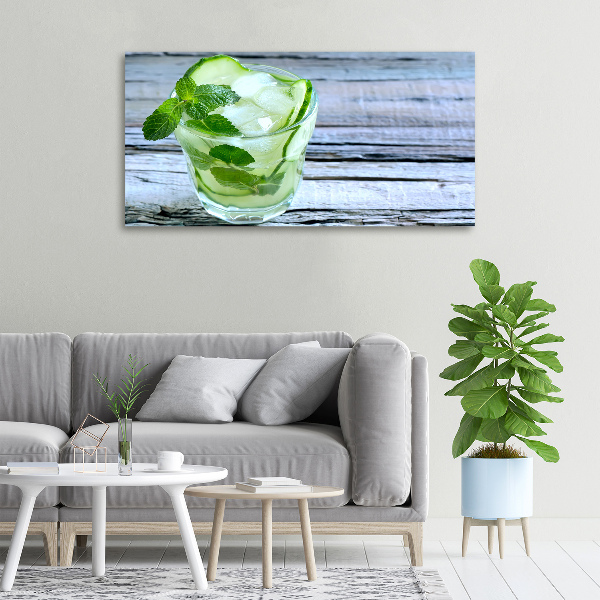 Canvas wall art Cucumber water