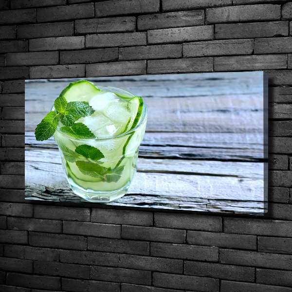 Canvas wall art Cucumber water