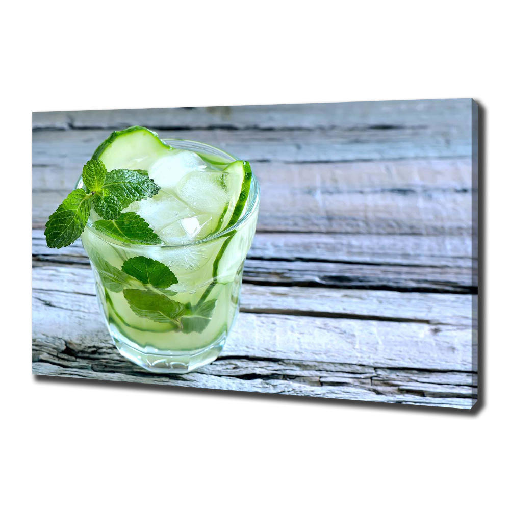 Canvas wall art Cucumber water