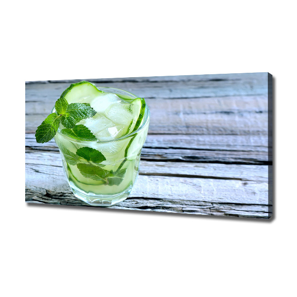 Canvas wall art Cucumber water