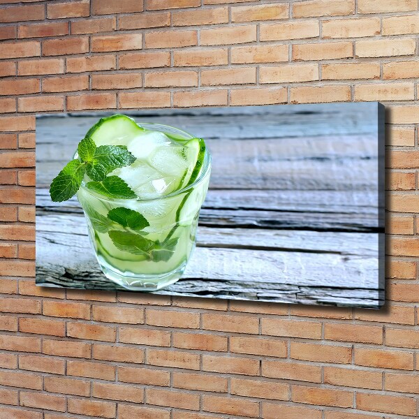 Canvas wall art Cucumber water