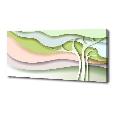 Canvas wall art Abstraction tree