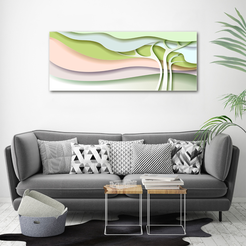 Canvas wall art Abstraction tree