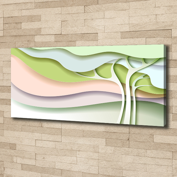 Canvas wall art Abstraction tree