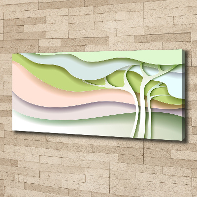 Canvas wall art Abstraction tree