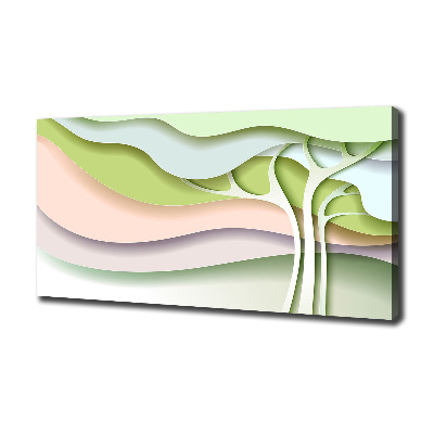 Canvas wall art Abstraction tree