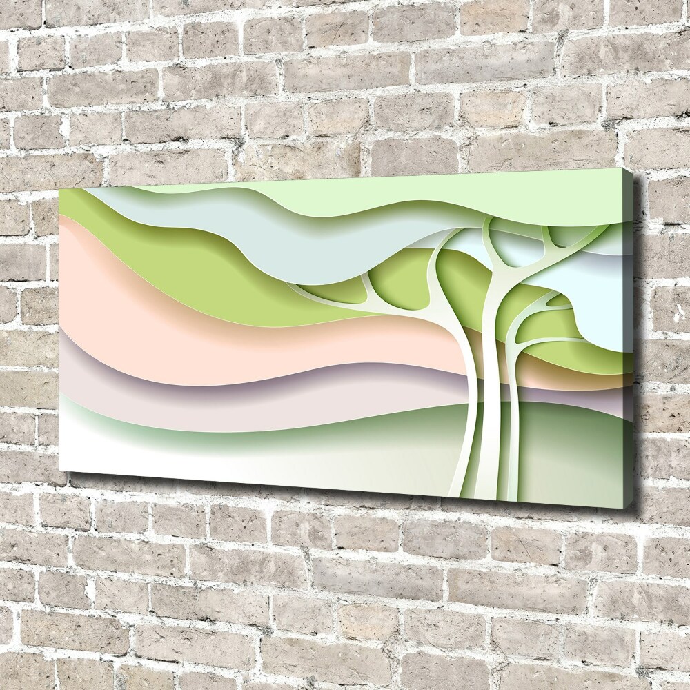 Canvas wall art Abstraction tree