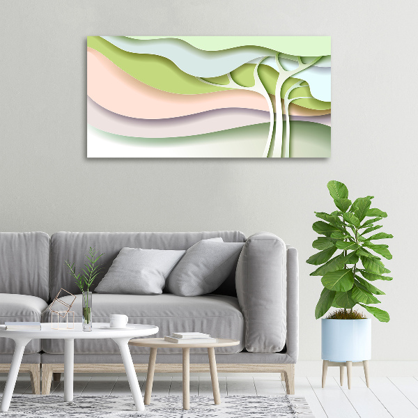 Canvas wall art Abstraction tree