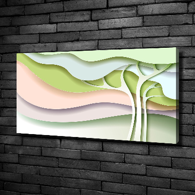 Canvas wall art Abstraction tree