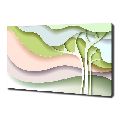 Canvas wall art Abstraction tree