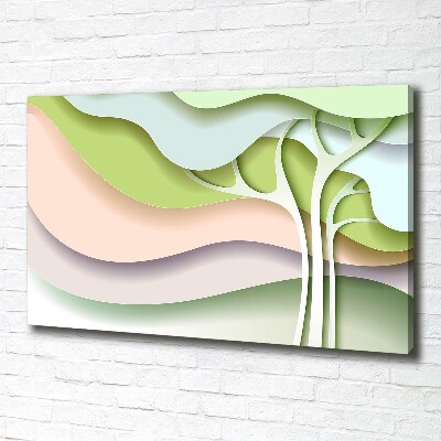 Canvas wall art Abstraction tree