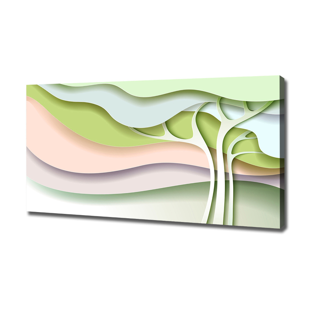 Canvas wall art Abstraction tree