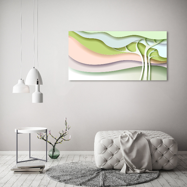 Canvas wall art Abstraction tree