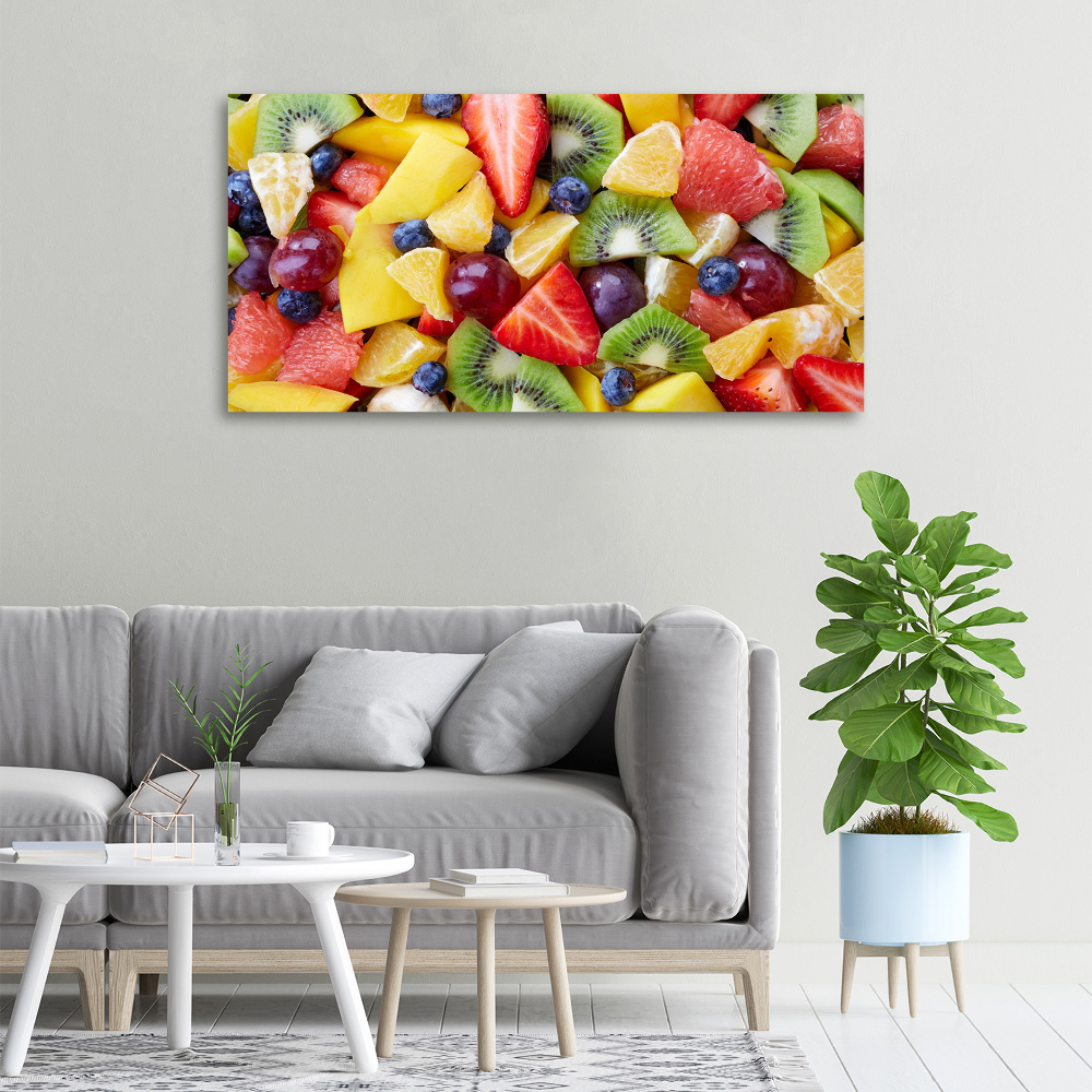 Canvas wall art Chopped fruit