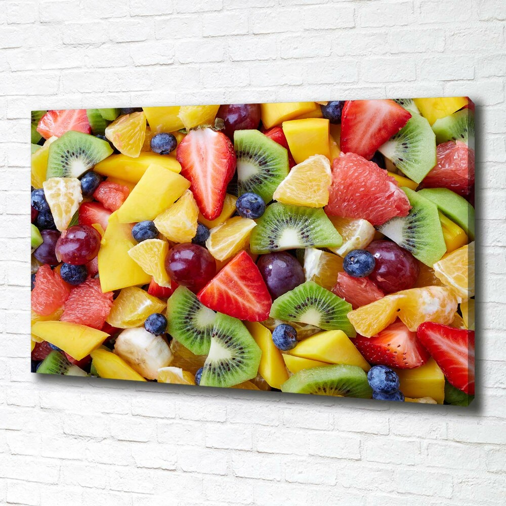 Canvas wall art Chopped fruit