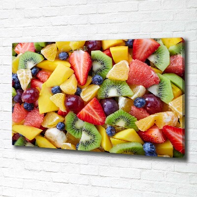 Canvas wall art Chopped fruit