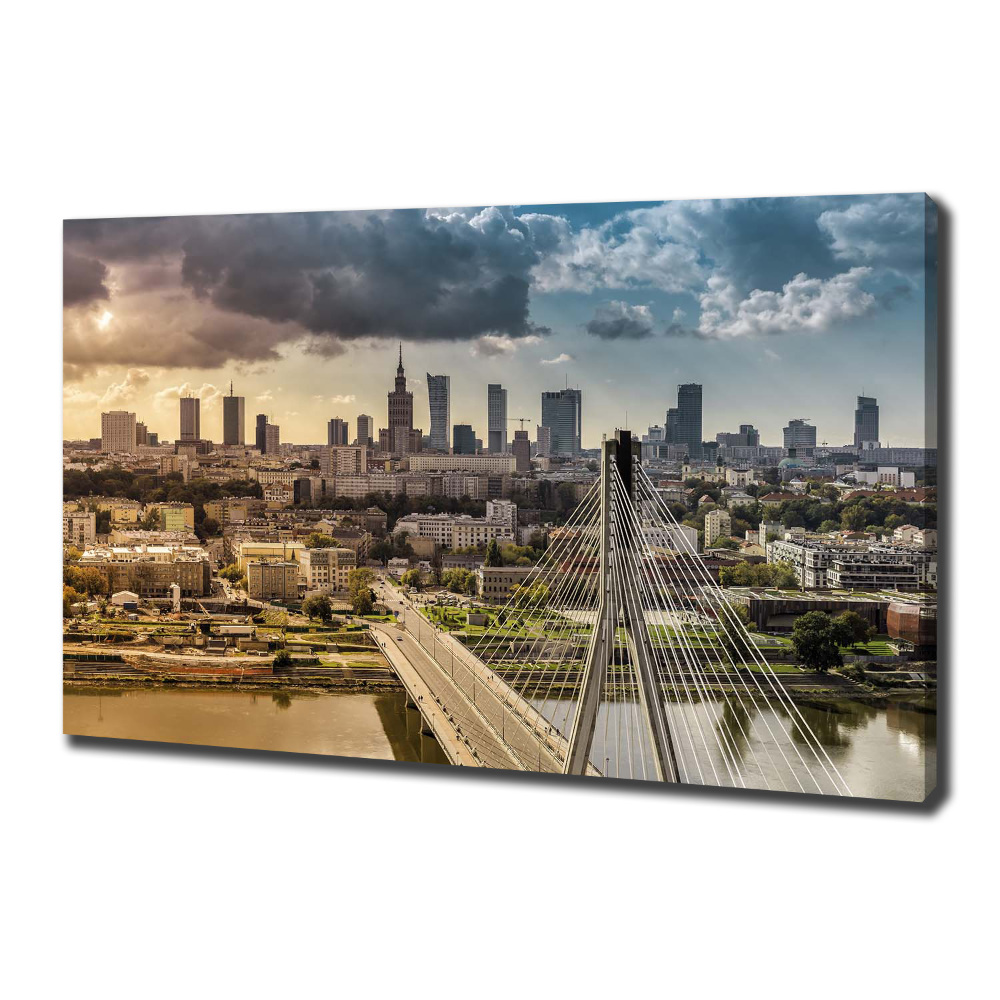 Canvas wall art Warsaw Poland