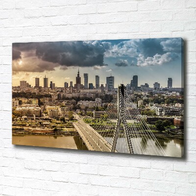 Canvas wall art Warsaw Poland