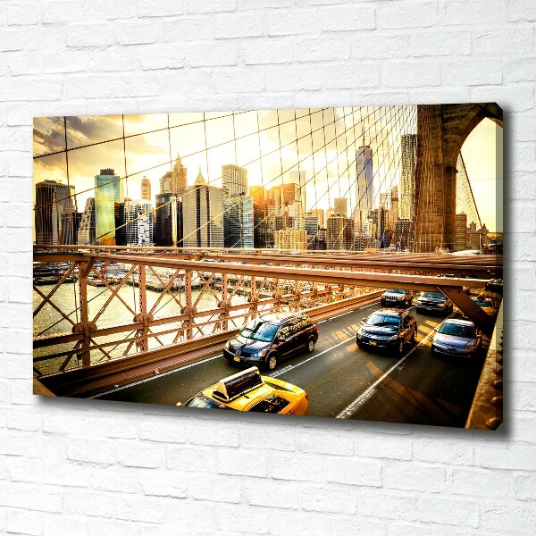 Canvas wall art Brooklyni bridge