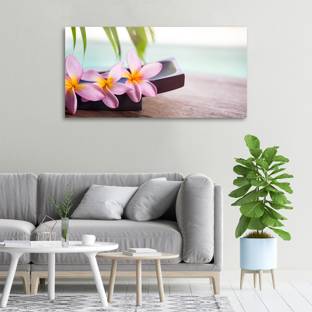 Canvas wall art Plumeria