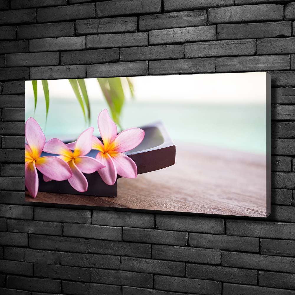 Canvas wall art Plumeria