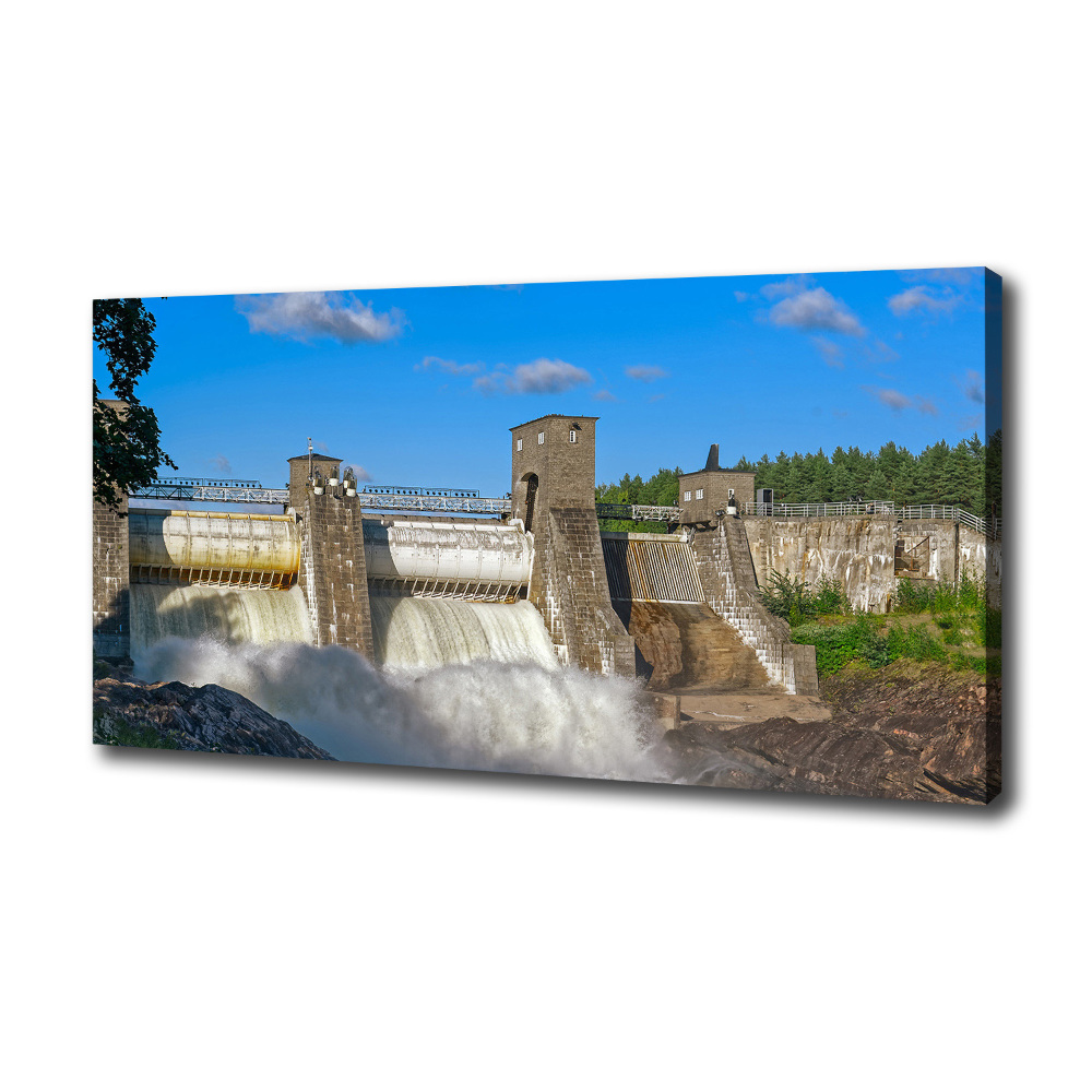 Canvas wall art Water dam