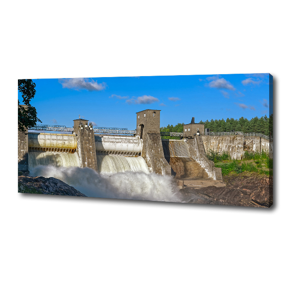 Canvas wall art Water dam