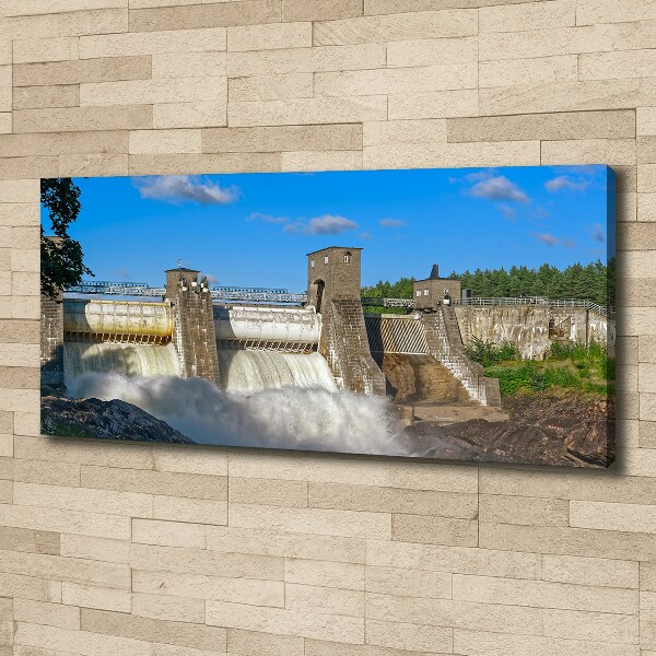 Canvas wall art Water dam