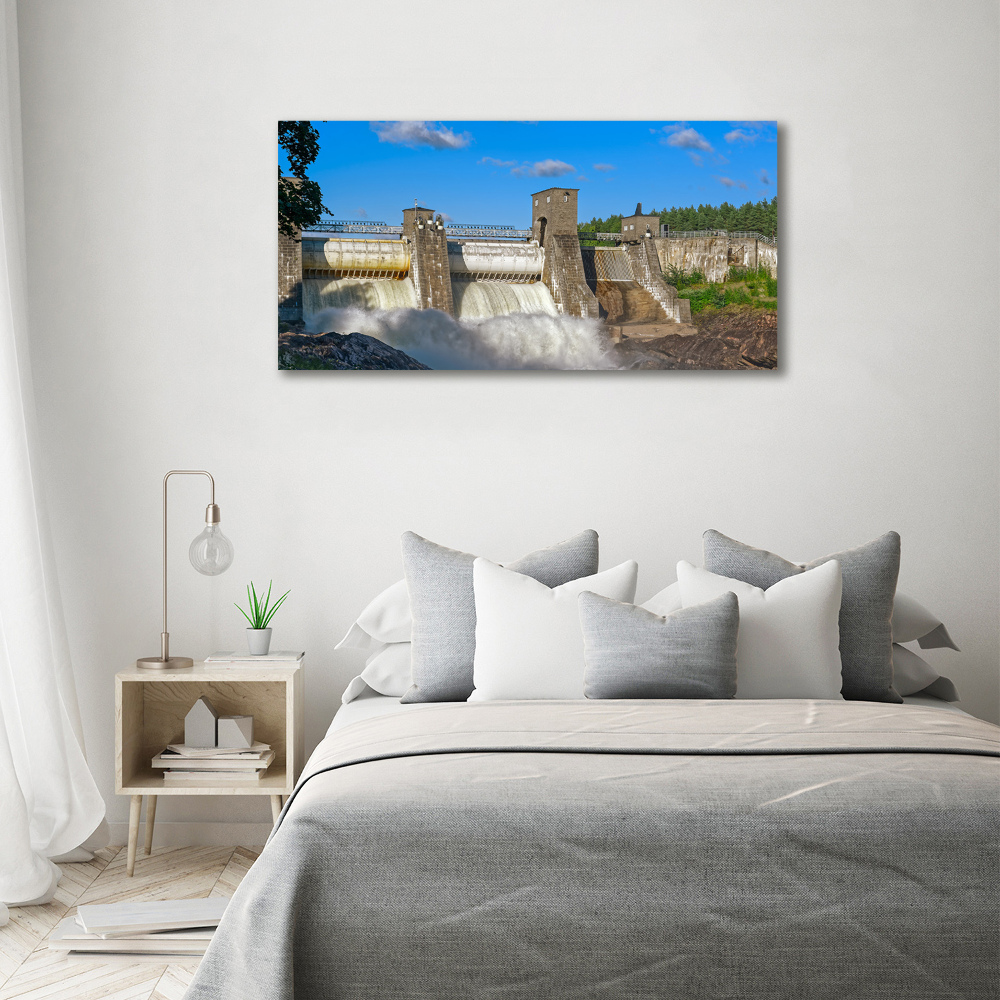 Canvas wall art Water dam