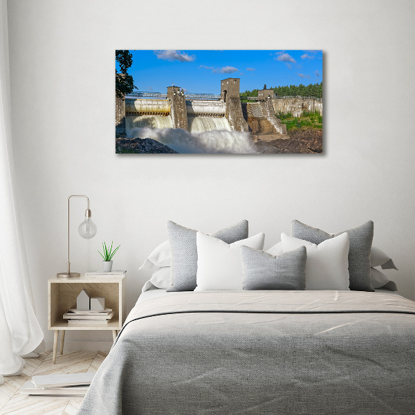 Canvas wall art Water dam