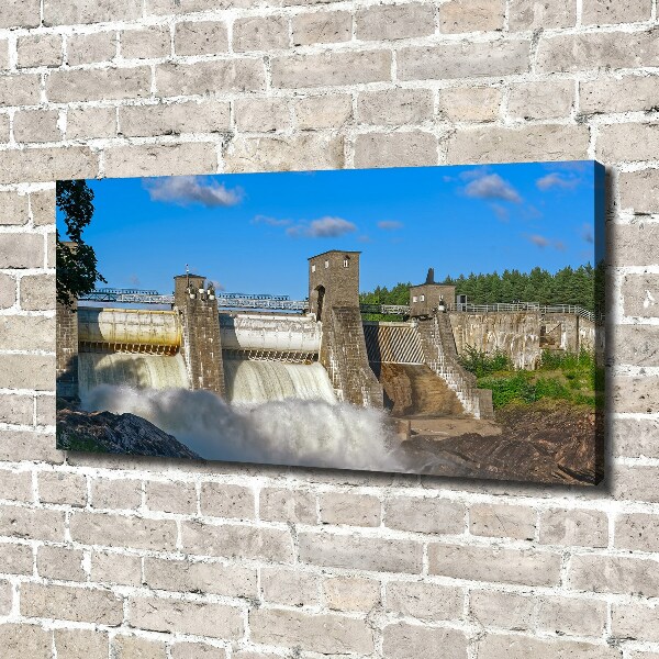 Canvas wall art Water dam