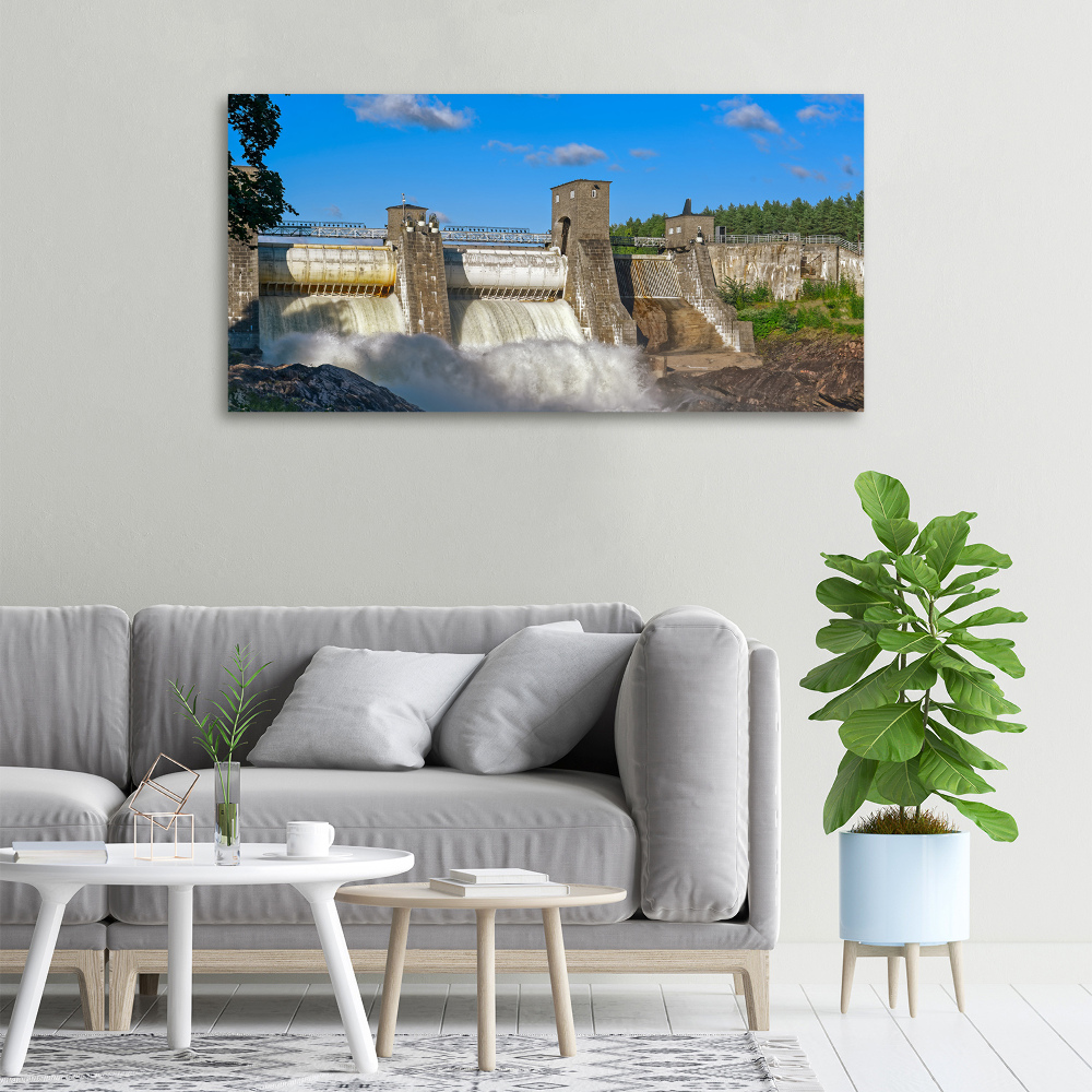 Canvas wall art Water dam