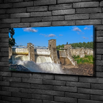 Canvas wall art Water dam