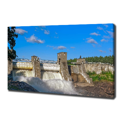 Canvas wall art Water dam