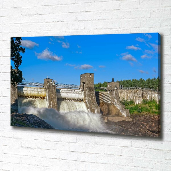 Canvas wall art Water dam