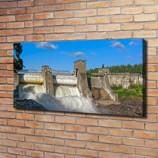 Canvas wall art Water dam