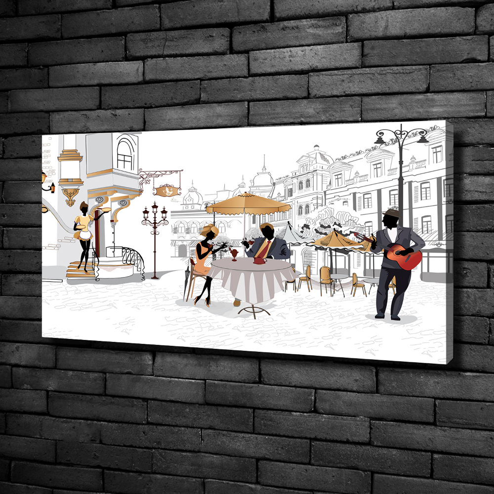 Canvas wall art Coffeehouse