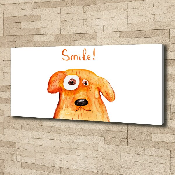 Canvas wall art Dog