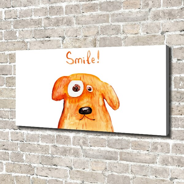 Canvas wall art Dog