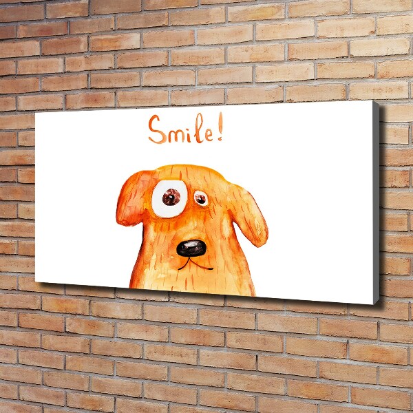 Canvas wall art Dog