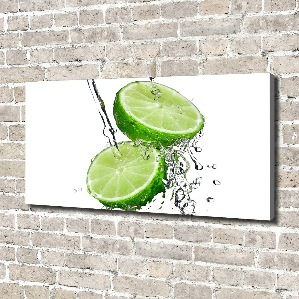 Canvas wall art Lime and water