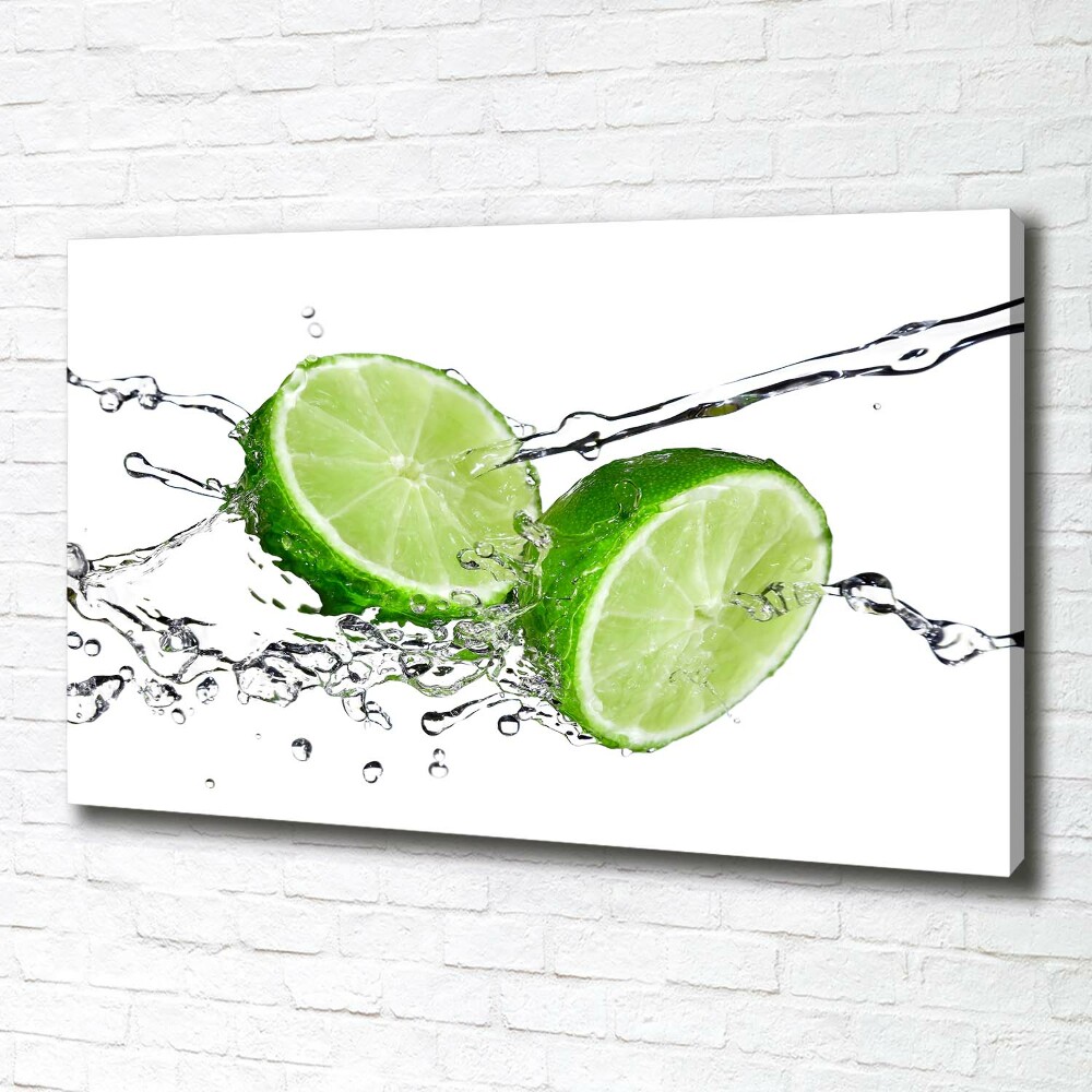 Canvas wall art Lime and water